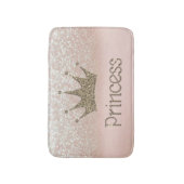 Charming Chic Tiara, prinses, Glitter Bokeh Badmat (Voorkant Verticaal)