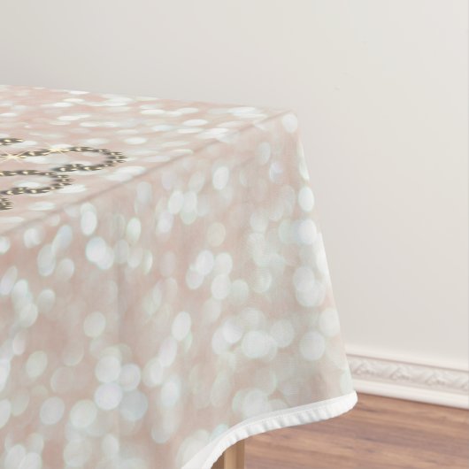 Charming Chic Tiara, prinses, Glitter Bokeh Tafelkleed (Voorbeeld)