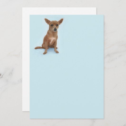 Charming Chiweenie Note Card Notitiekaartje (Voorkant / Achterkant)