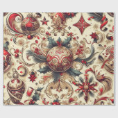 Charming Christmas Motifs Cadeaupapier (Vlak)