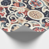 Charming Christmas Motifs n2 Cadeaupapier (Hoek)