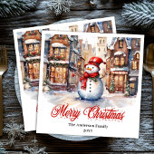 Charming Christmas scene napkins classic palette Servet