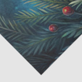 Charming Christmas tissue paper holly berry wreath Tissuepapier (Detail)