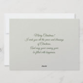 Charming Christmas tree with animals Christmas Feestdagenkaart (Achterkant)