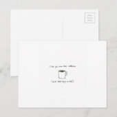 Charming coffee Valentines day card Feestdagenkaart (Voorkant / Achterkant)