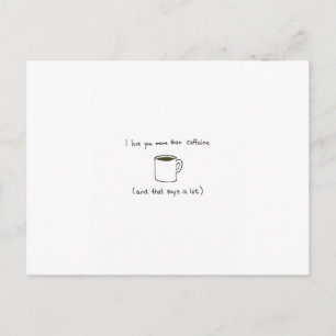 Charming coffee Valentines day card Feestdagenkaart