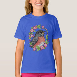 Charming Connecticut Bird With Mirabilis T-shirt