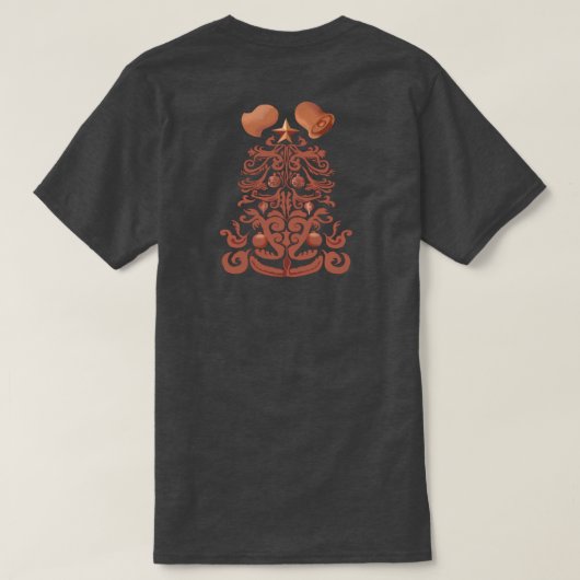 Charming Copper ~Kerst~ Shirt (op achterzijde) (Design achterkant)