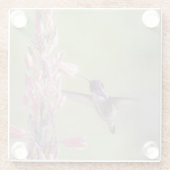 Charming Costa's Hummingbird Glazen Onderzetter (Achterkant)