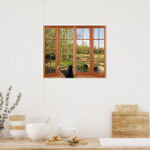 Charming Cotswgets Land met vrienden Poster (Keuken)