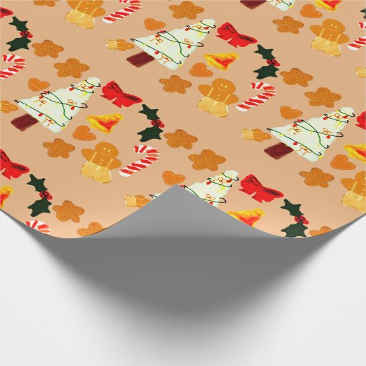 Charming Cozy Christmas Wrapping Paper Gift Wrap Cadeaupapier (Hoek)