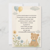 Charming Cub Baby Shower Invitation Kaart (Voorkant)