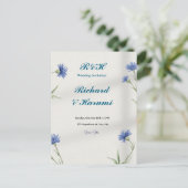 "Charming Custom Wedding Invitation" Briefkaart (Staand voorkant)