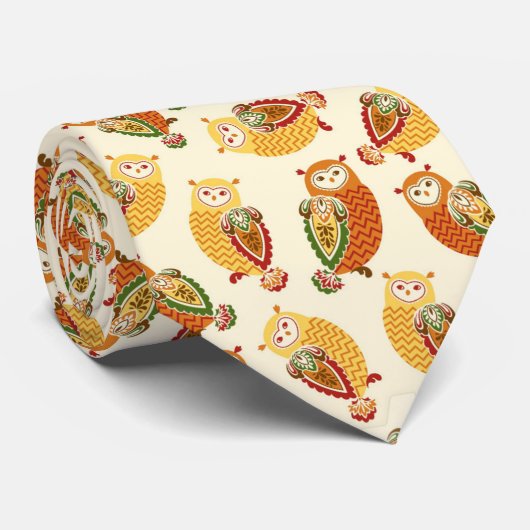 Charming, Cute uls in herfstkleuren Stropdas (Opgerold)