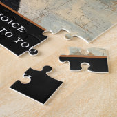 Charming Doberman Dog Illustrated Brown Black Art  Legpuzzel (Zijkant)