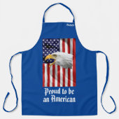 Charming Eagle, het Amerikaanse vlagpatriotticum Schort (Voorkant)