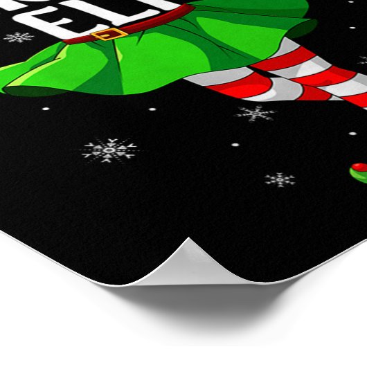 Charming Elf Christmas Girls Women Elf Squad Xmas  Poster (Hoek)