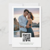 Charming Exquisite Burgundy Roses & Leaves Garland Save The Date (Achterkant)