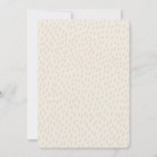 Charming Fall Housewarming Leaves Minimalist Bird Kaart (Achterkant)