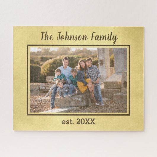 Charming Family Foto Jigzaag Puzzle Legpuzzel (Horizontaal)