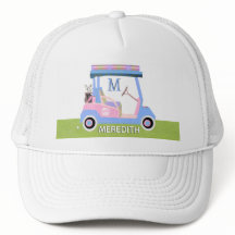 Charming Feminine Golf Cart Clubs Monogram