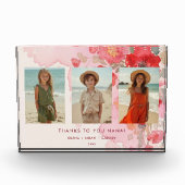 Charming Floral 3-Photo Collage Family Keepsake Fotoblokken (Voorkant)