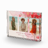 Charming Floral 3-Photo Collage Family Keepsake Fotoblokken (Rechts)