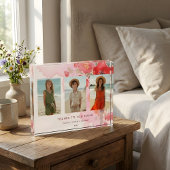 Charming Floral 3-Photo Collage Family Keepsake Fotoblokken