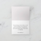 Charming Floral Budget Retirement  Bedankkaart (Binnen)