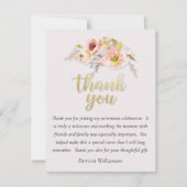 Charming Floral Budget Retirement Bedankkaart (Voorkant)