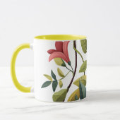 Charming Floral Print Coffee Mug Mok (Links)