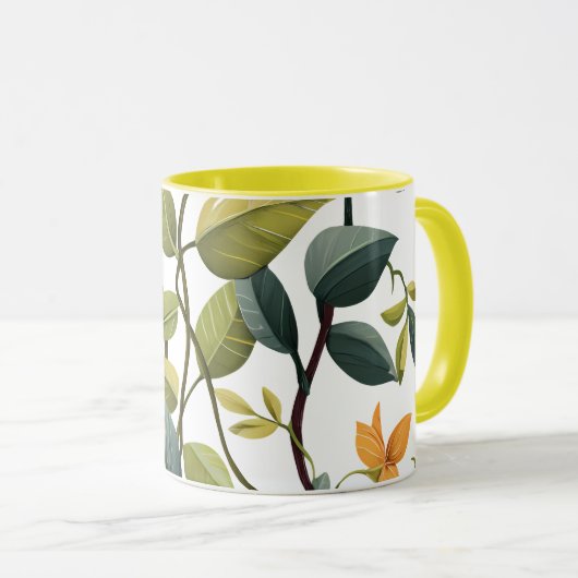 Charming Floral Print Coffee Mug Mok (Voorkant rechts)
