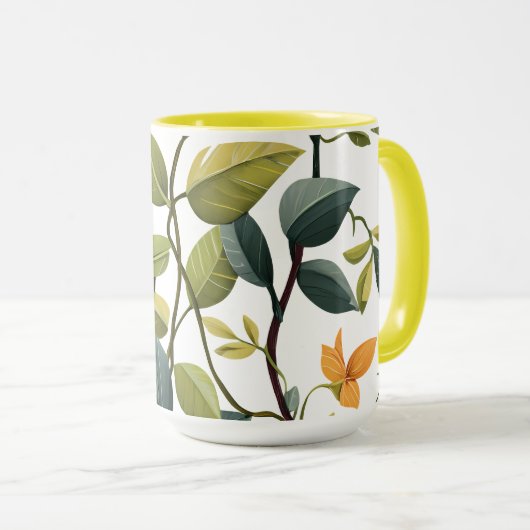 Charming Floral Print Coffee Mug Mok (Voorkant rechts)