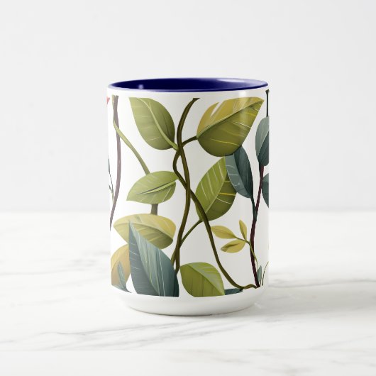 Charming Floral Print Coffee Mug Mok (Midden)