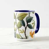 Charming Floral Print Coffee Mug Mok (Voorkant rechts)
