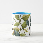 Charming Floral Print Coffee Mug Mok (Midden)