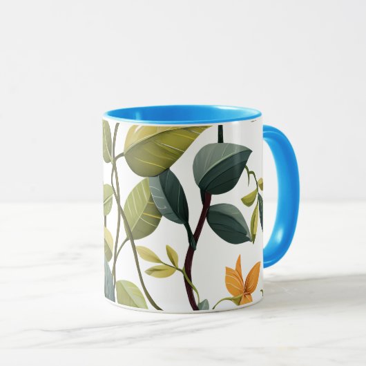 Charming Floral Print Coffee Mug Mok (Voorkant rechts)