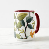Charming Floral Print Coffee Mug Mok (Voorkant rechts)