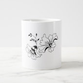Charming Flower Pattern Artistic Coffee Mug Grote Koffiekop (Voorkant)