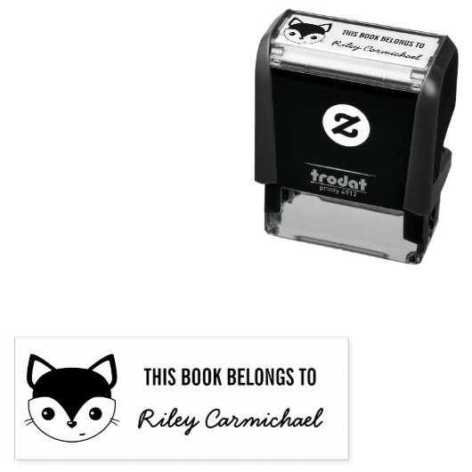 Charming Fox Dit boek behoort tot de aangepaste na Zelfinktende Stempel (In situ)