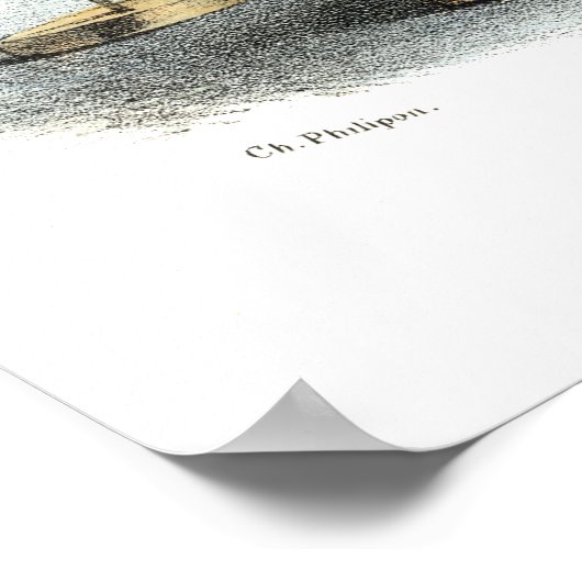 Charming Franse  grafische Mode Poster (Hoek)