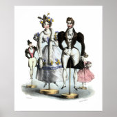 Charming Franse  grafische Mode Poster (Voorkant)