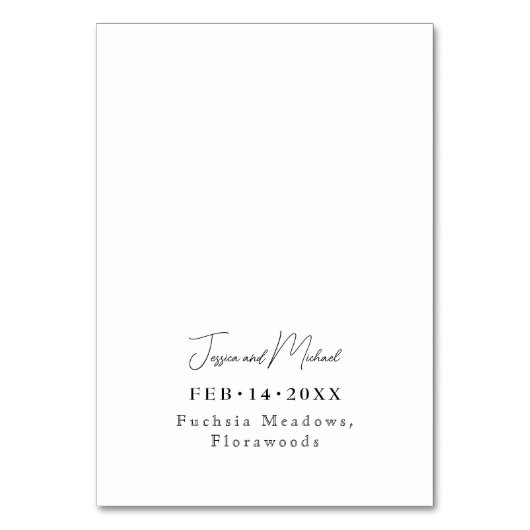 💍Charming Fuchsia Enchantment: Waterverf Kaart (Achterkant)