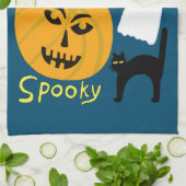 Charming Funny Pumpkins Ghost Bat HAPPY HALLOWEEN Theedoek (Gevouwen)