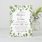Charming Garden Wedding Invitation Kaart (Staand voorkant)