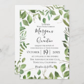 Charming Garden Wedding Invitation Kaart (Voorkant / Achterkant)