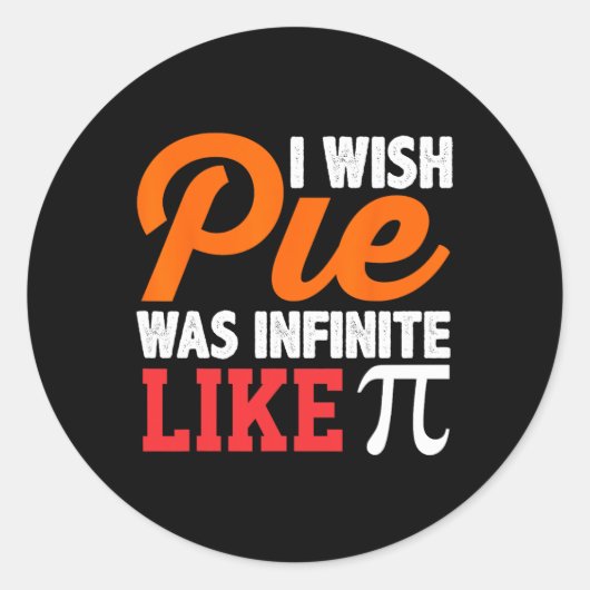 Charming Geek Pi Day Ronde Sticker (Voorkant)