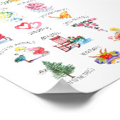 Charming geïllustreerd stuif om elke dag te doen poster (Hoek)