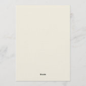 Charming Giraffe Baby Shower Kaart (Achterkant)