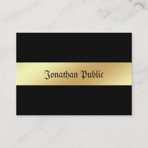 Charming Glamor Black Gold Elegant Trendy Luxury Visitekaartje